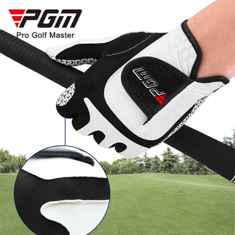PGM ST037 custom logo golf glove manufacturer left right hand golf gloves for men