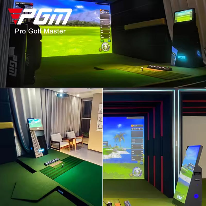 PGM MNQ002 Bravo Professional Virtual Golf Simulator Indoor 3D Golf Simulator