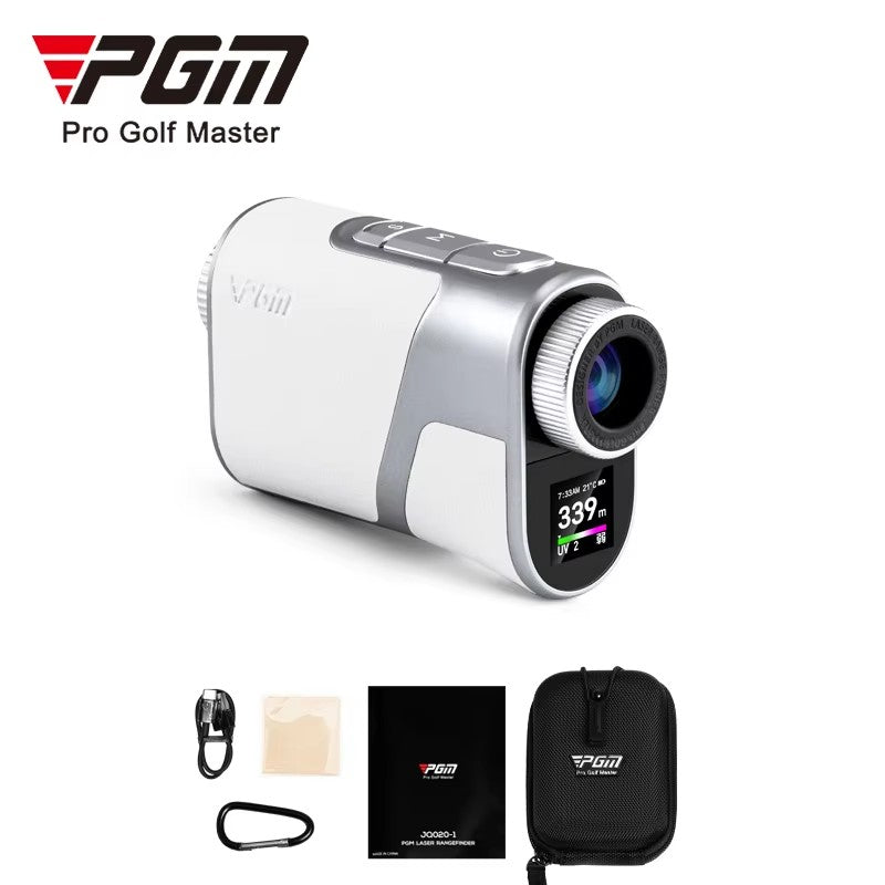 PGM JQ020 Mini Night Vision Outdoor Sports Laser Range Finder Golf Rangefinder With Flag-Lock Meter Slope Adjusted