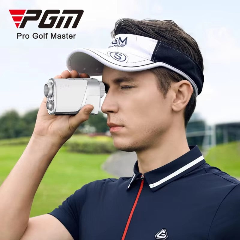 PGM JQ020 Mini Night Vision Outdoor Sports Laser Range Finder Golf Rangefinder With Flag-Lock Meter Slope Adjusted