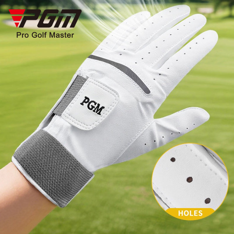 PGM ST038 Sheepskin Non-Slip Breathable Left Hand Corrective Wrist Golf Gloves