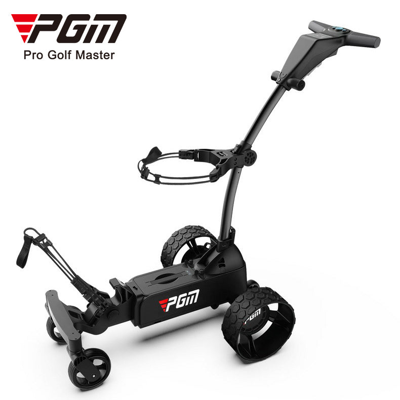 PGM QC009 Electric Ai Intelligent Follow-Up Golf Trolley with Screen Automatically Follows the Golf Trolley Folding Golf Trolley