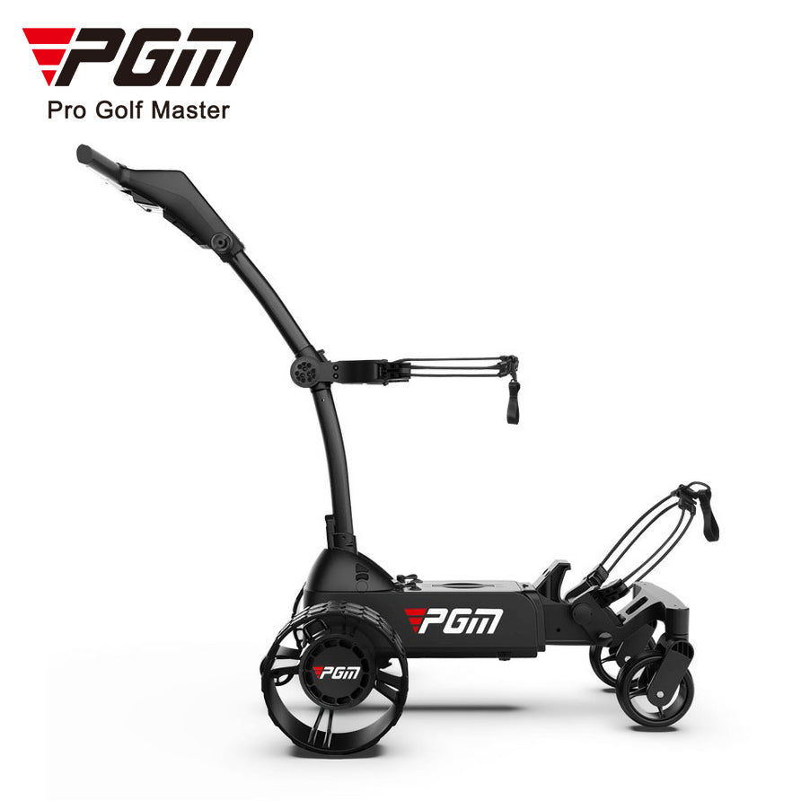 PGM QC009 Electric Ai Intelligent Follow-Up Golf Trolley with Screen Automatically Follows the Golf Trolley Folding Golf Trolley