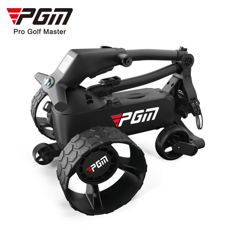 PGM QC009 Electric Ai Intelligent Follow-Up Golf Trolley with Screen Automatically Follows the Golf Trolley Folding Golf Trolley