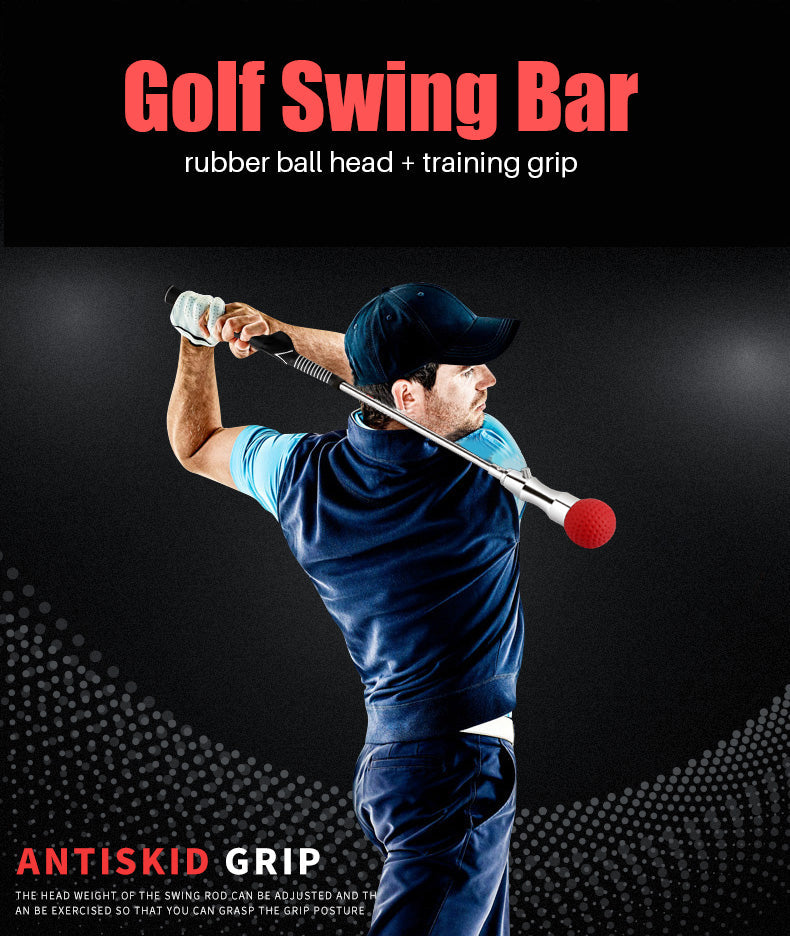 PGM HGB002 golf swing practice stick training aid rubber head golf swing bar