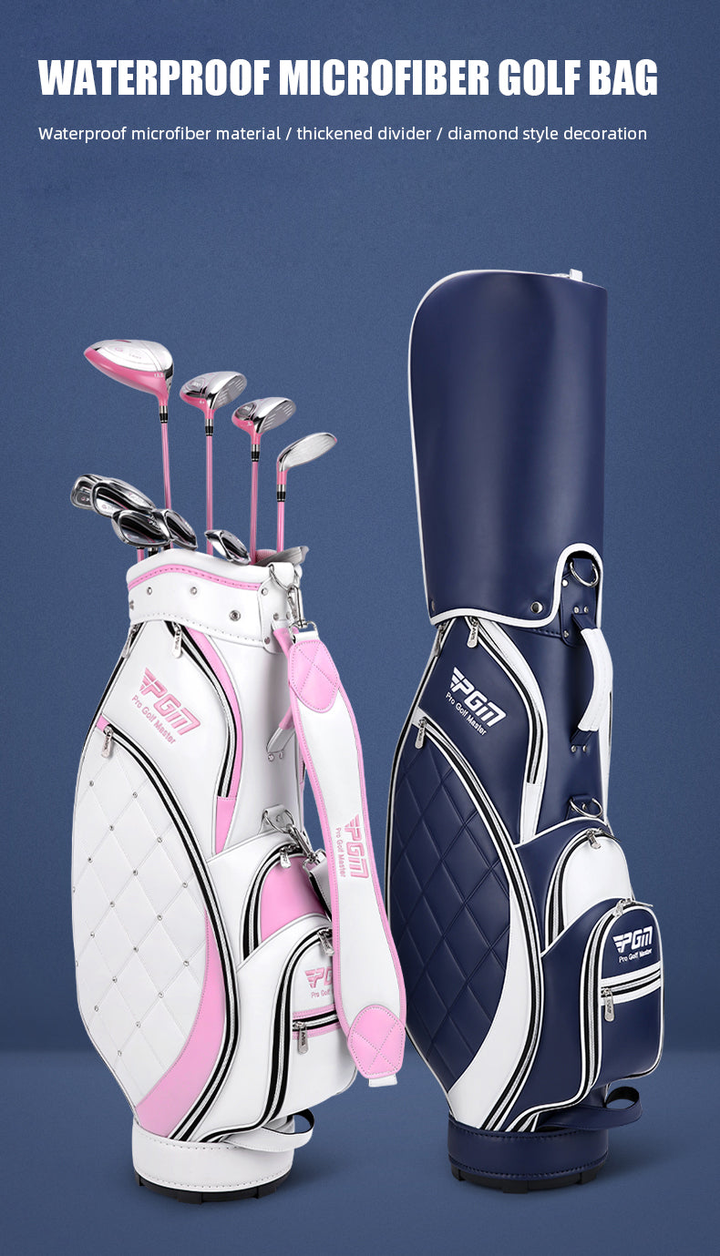 PGM QB103 golf tour staff bag women light weight trolley golf cart bag for women