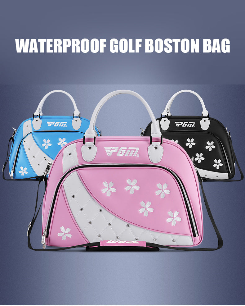 PGM YWB039 boston carrier golf clothing sport bag microfiber leather waterproof golf boston bag