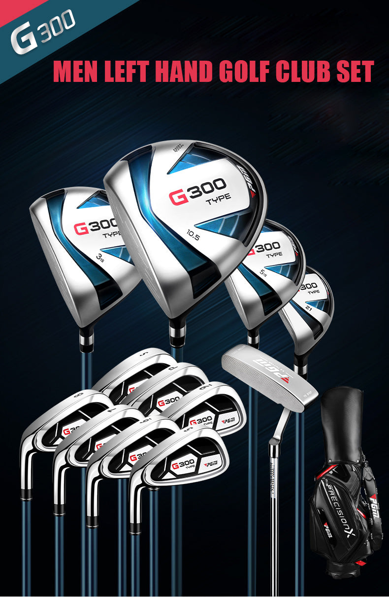 PGM MTG025 G300 left handed golf clubs sets mens graphite branded custom logo golf clubs