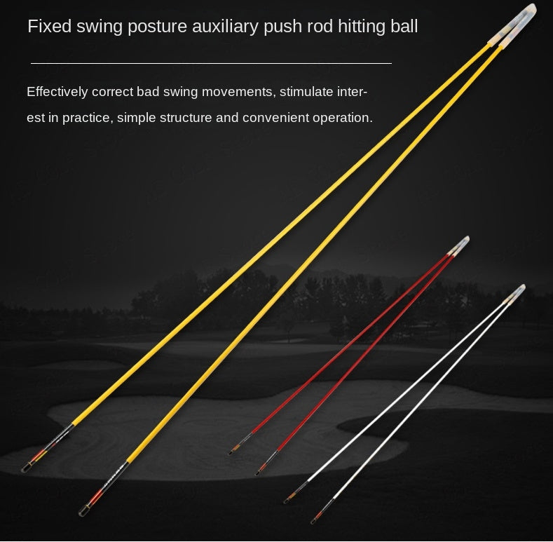 Golf Rotatory Shoulder Stick Pose Corrector Assisted Swing Putter Indicator Putting Rod
