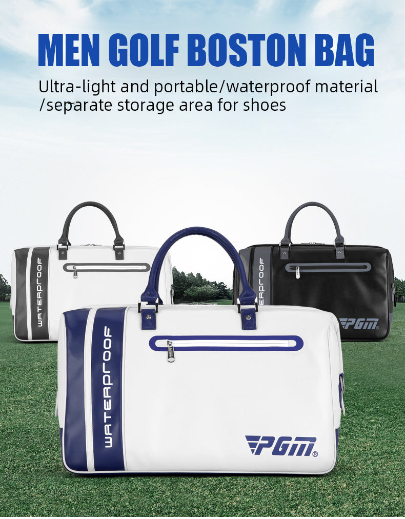 PGM YWB038 golf shoe bags white waterproof custom logo golf boston bag