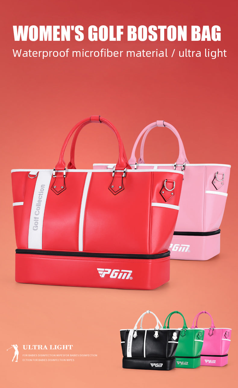 PGM YWB040 boston golf clothing sport bag lady microfiber waterproof carrier golf boston bag