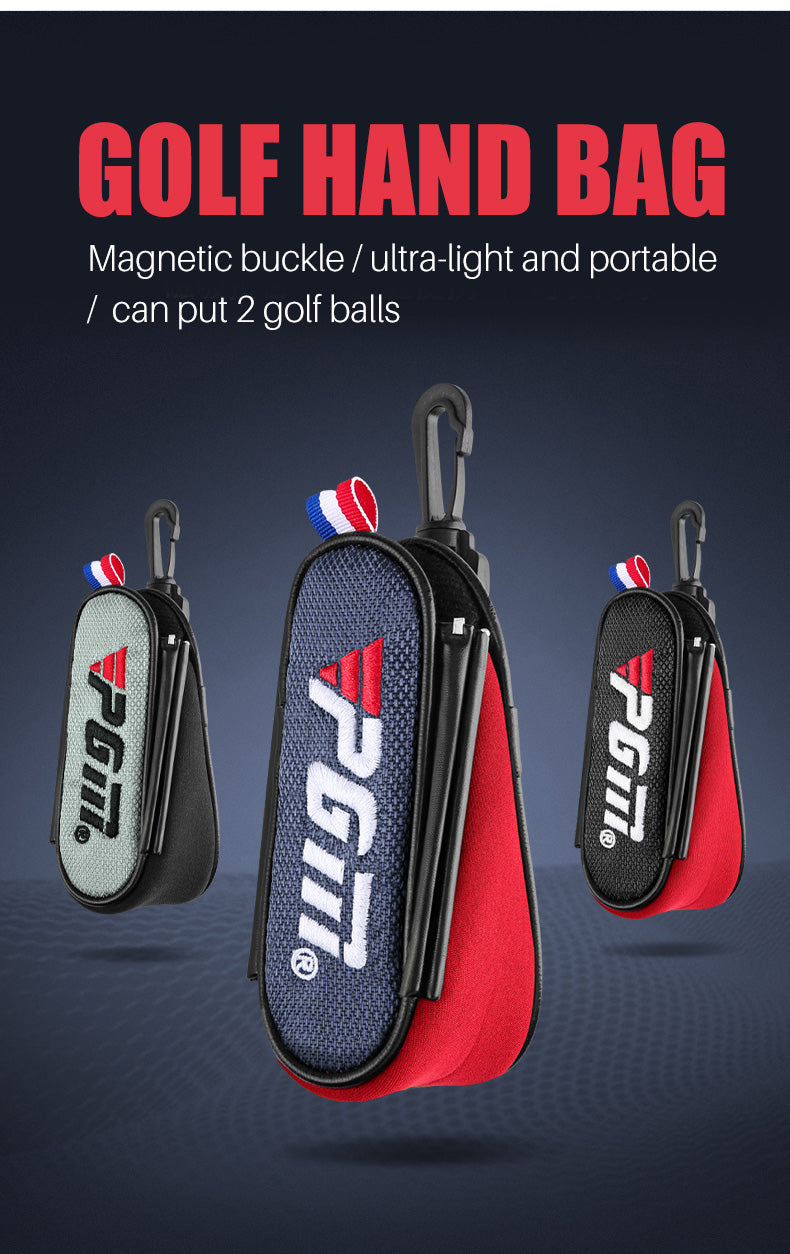 PGM SOB005 golf ball mini waist pouch bag portable customised golf ball bag
