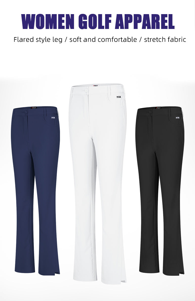 PGM KUZ144 women long golf pants polyester black golf pants
