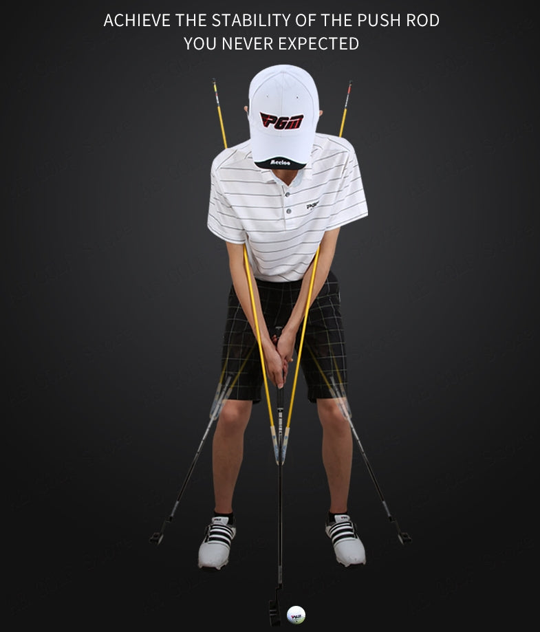 Golf Rotatory Shoulder Stick Pose Corrector Assisted Swing Putter Indicator Putting Rod