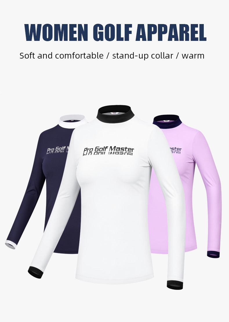 PGM YF533 youth golf long-sleeved women shirts long sleeve polyester spandex golf shirt