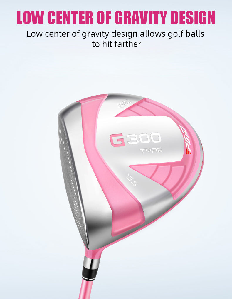 PGM MG025 titanium left hand golf driver practice custom logo pink ladies golf driver