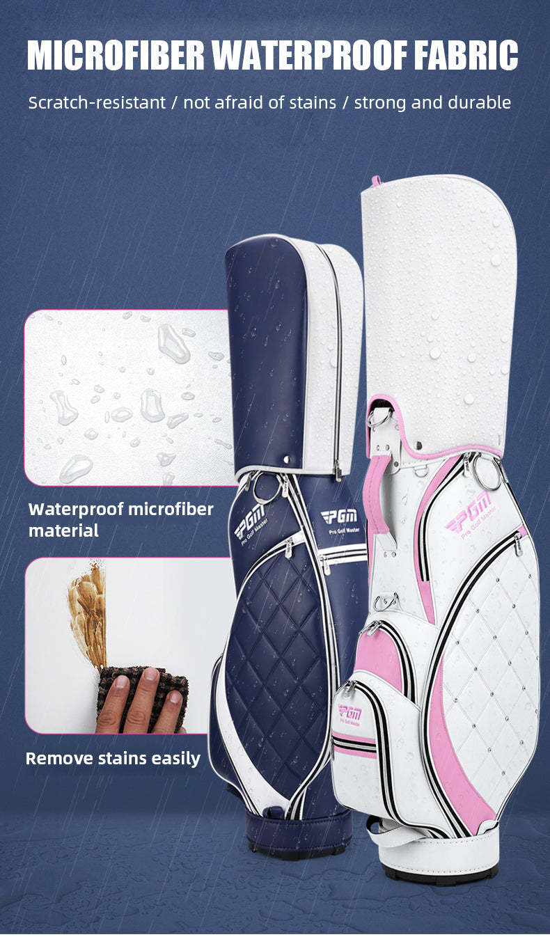 PGM QB103 golf tour staff bag women light weight trolley golf cart bag for women