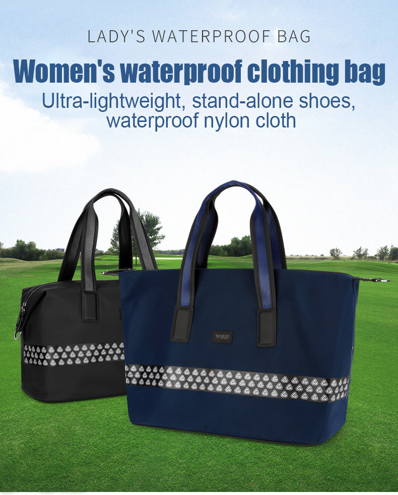 PGM YWB029 blue boston golf shoe bag large ladies golf boston bag