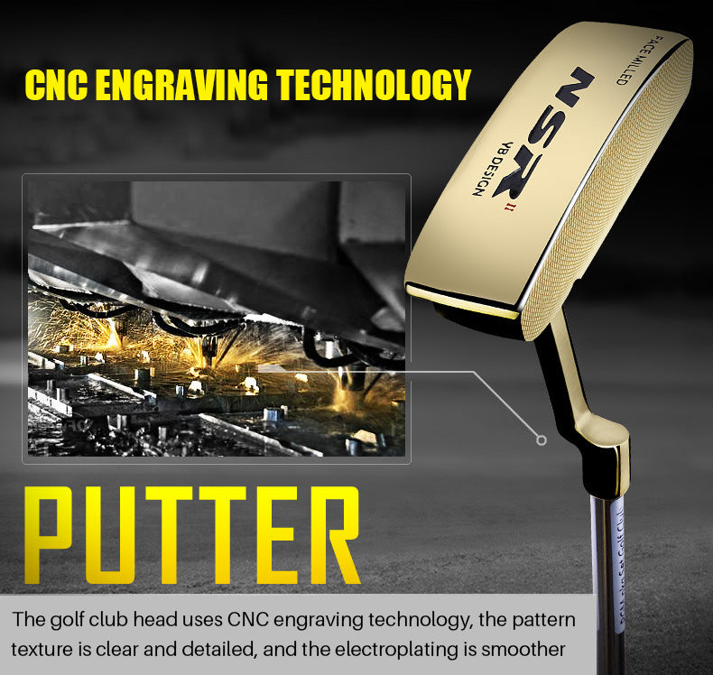 PGM TUG013 steel high quality cnc milled golf putter practice gold golf putter