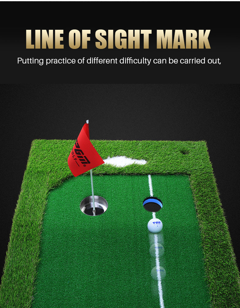 PGM GL001 golf putting green mat outdoor golf putting green with aiming line