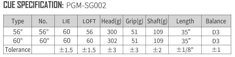 PGM SG002 Left handed stainless steel golf sand wedge