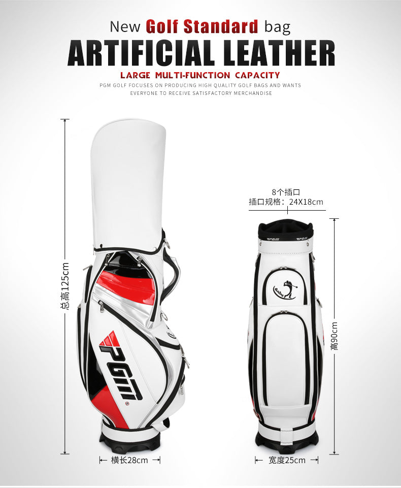 PGM QB015 customize classic golf bags male pu men golf staff bag