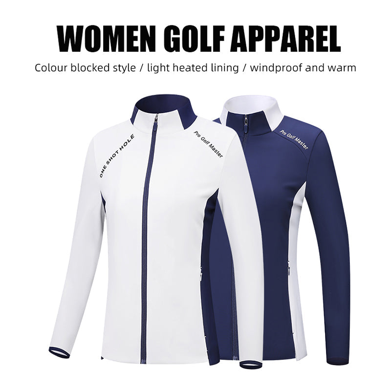 PGM YF513 ladies long sleeve golf coat casual white golf jacket