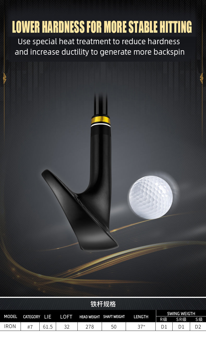 PGM TIG039 premium cnc milled custom golf iron black head brand golf clubs