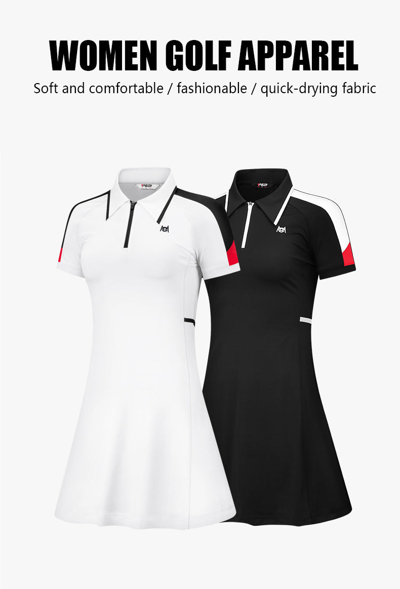 PGM QZ082 premium quality polo golf dress women quick dry athletic golf dress