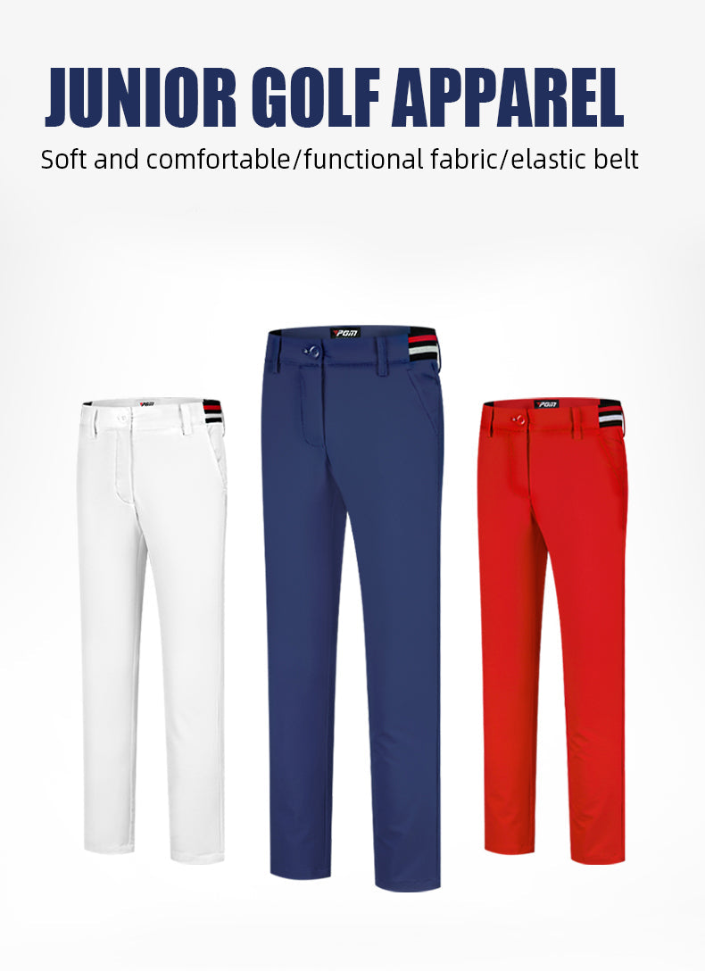 PGM KUZ142 windproof kids new golf pants girl polyester spandex golf pants