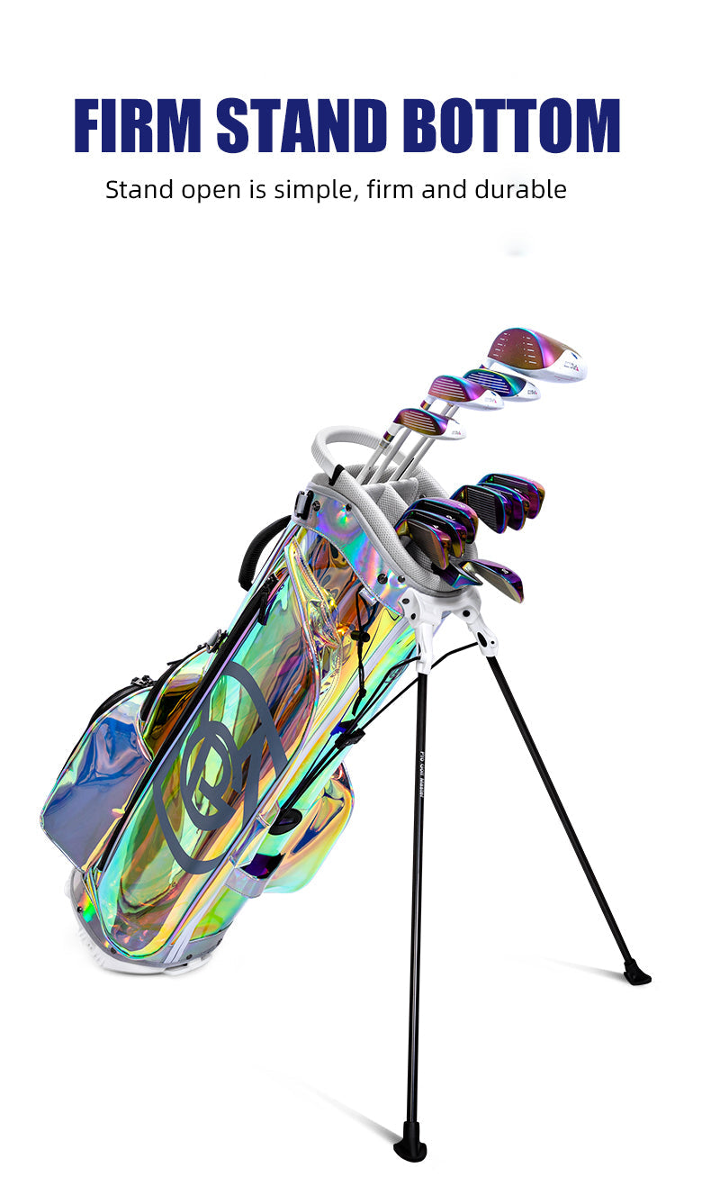 PGM QB131 ladies light portable transparent carry stand golf bags for men