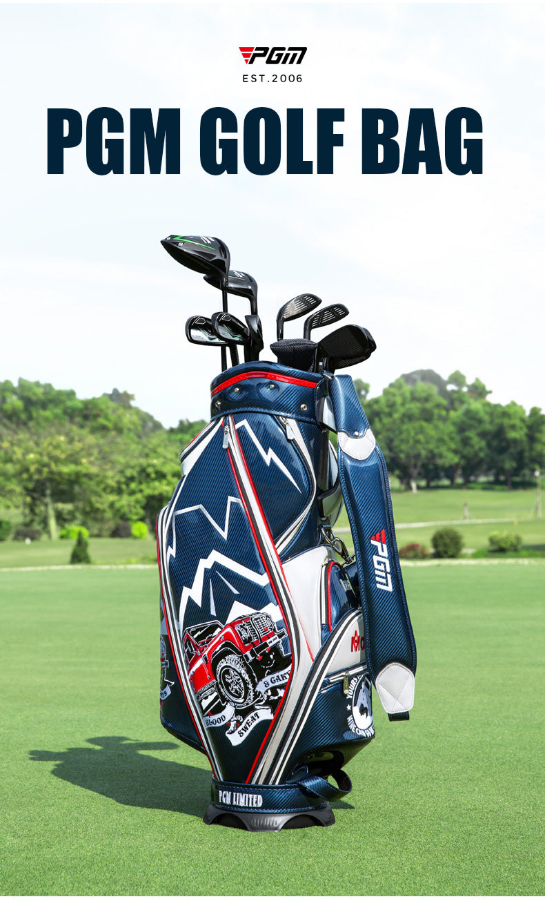 PGM QB112 golf club bag men pu leather custom logo tour golf bag waterproof golf bag