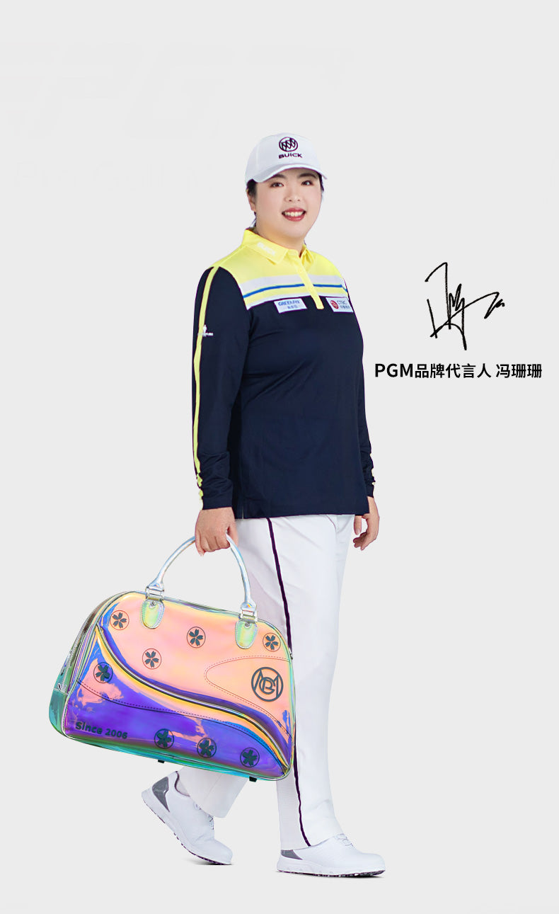 PGM YWB042 TPU golf clothing bag large capacity golf boston bag with shoe