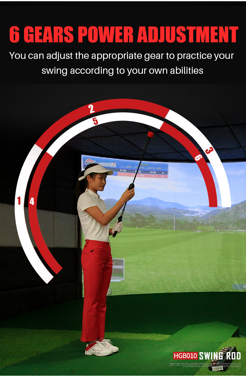 PGM HGB012 Hot Sale Golf swing practice stick swing bar adjustable gear golf swing trainer
