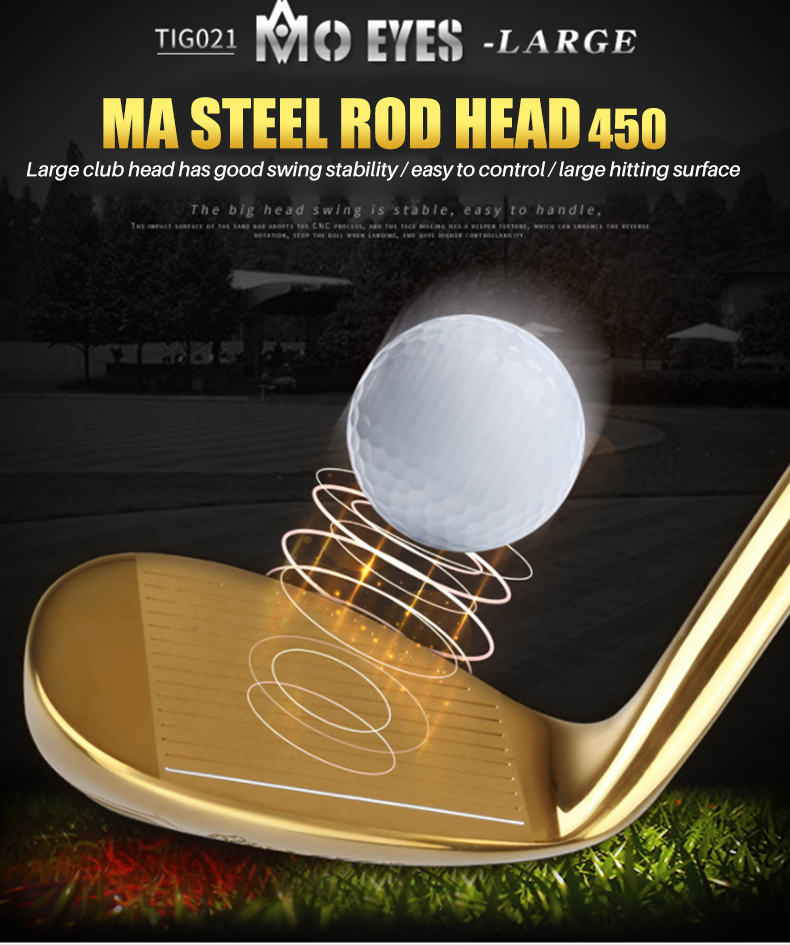 MO EYES Tig021 high performance gold golf irons custom cnc forged mens golf club