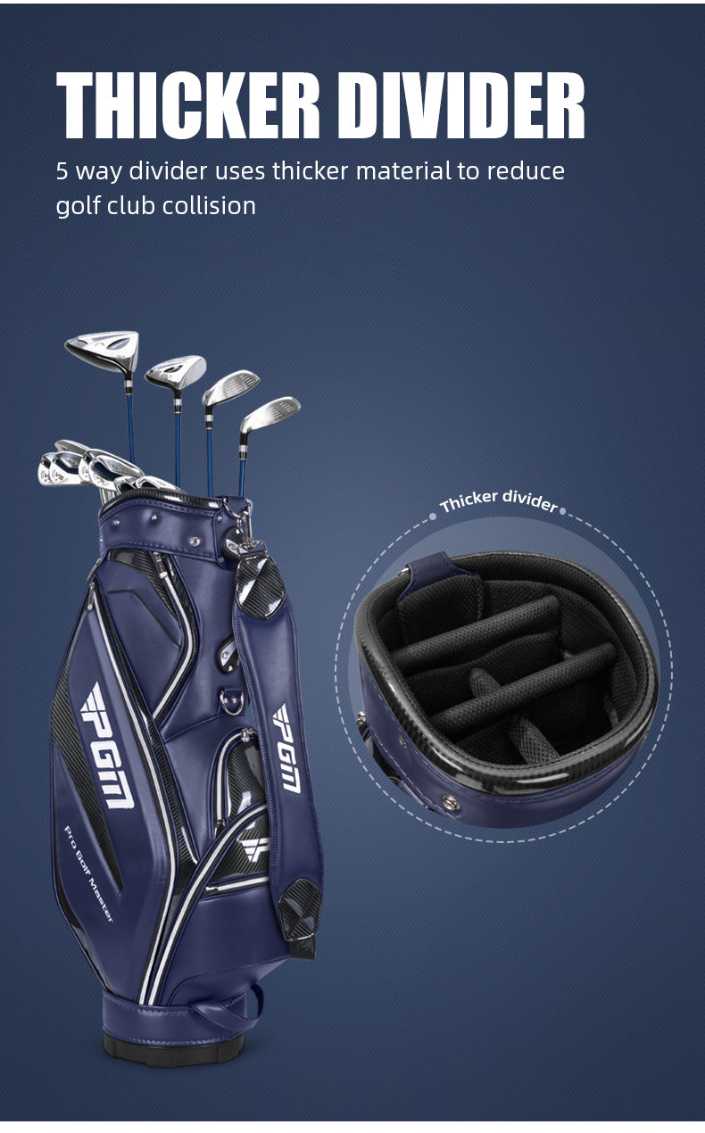 PGM QB108 high quality PU tour golf bags durable waterproof golf staff bag