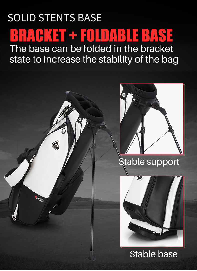 PGM QB073 custom white golf bag stand leather waterproof durable golf bag