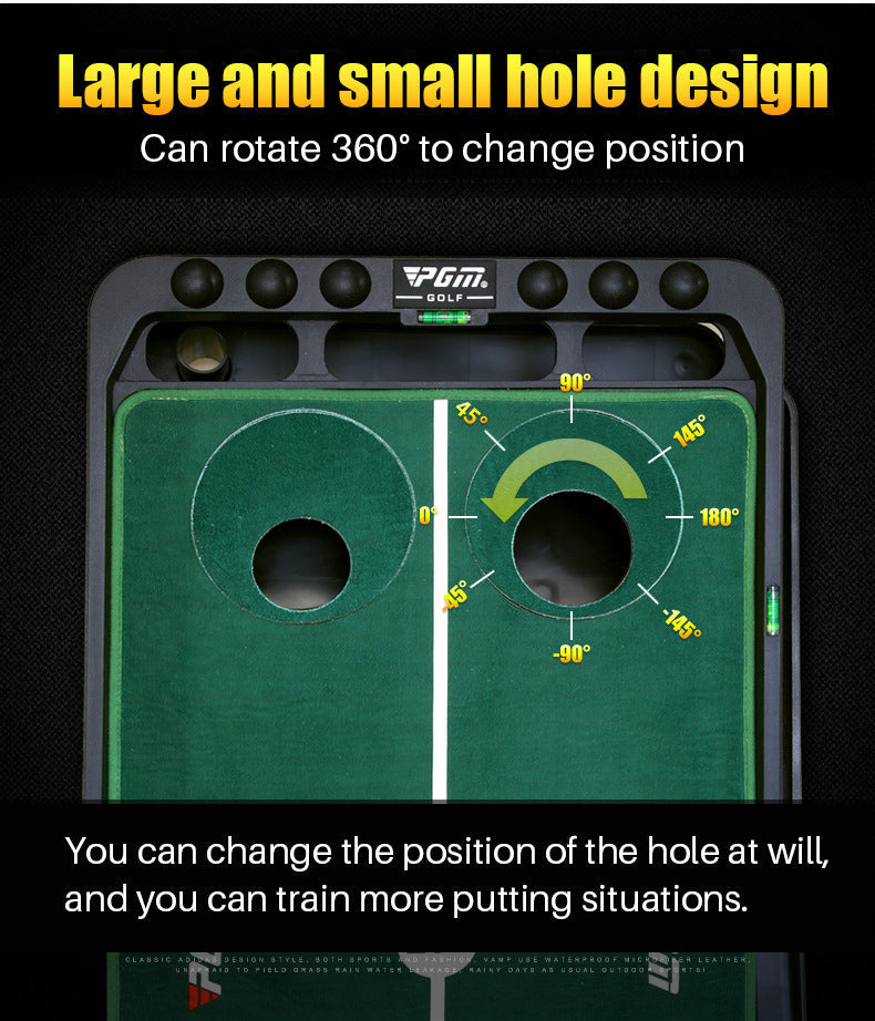PGM TL010 adjustable slope golf practice mat outdoor auto ball return training golf mat