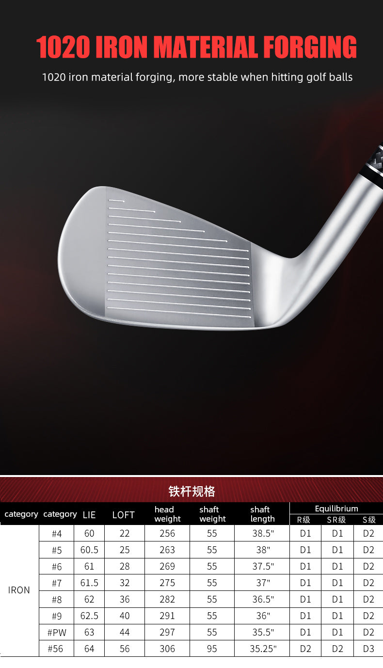 PGM TIG036 premium golf iron cavity backed forged cnc golf irons