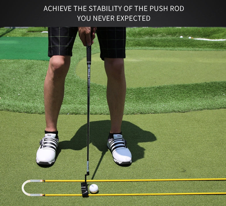 Golf Rotatory Shoulder Stick Pose Corrector Assisted Swing Putter Indicator Putting Rod