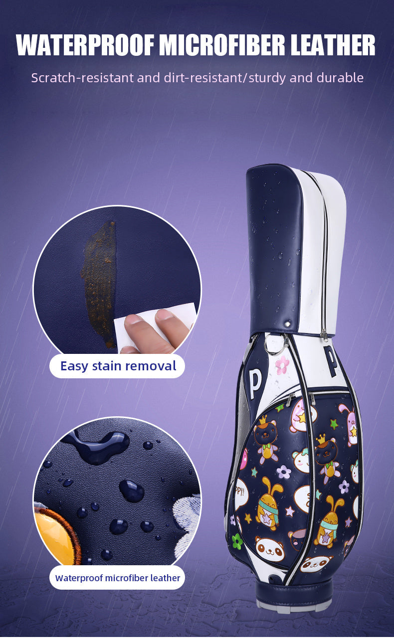 PGM QB104 golf equipment funny caddy bag waterproof cartoon ladies golf bag