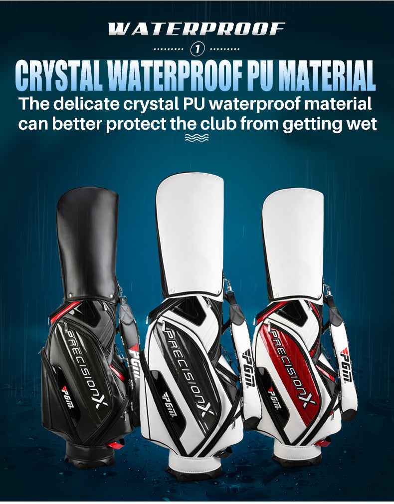 PGM QB034 waterproof golf bag custom PU staff golf bag for man