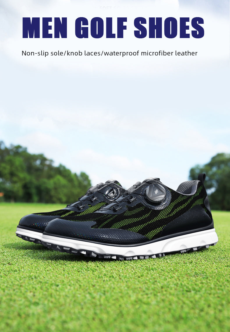 PGM XZ228 wholesale rubber men golf shoes lightweight mesh golf shoes