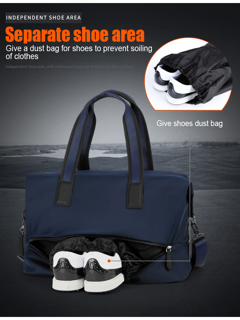 PGM YWB028 custom logo blue boston bags oem golf shoe bag nylon golf boston bag
