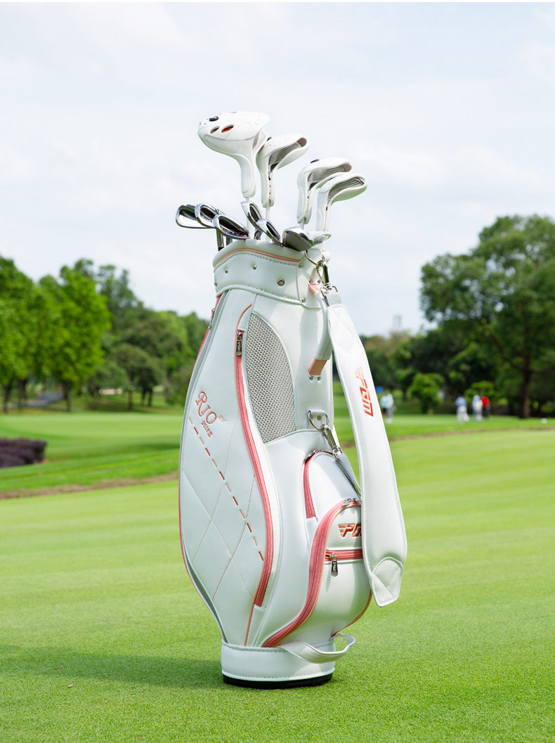 PGM QB042 Woman PU Golf Cart Bag Waterproof Lightweight Staff Golf Bag