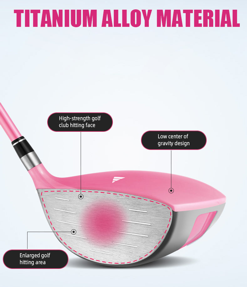 PGM MG025 titanium left hand golf driver practice custom logo pink ladies golf driver