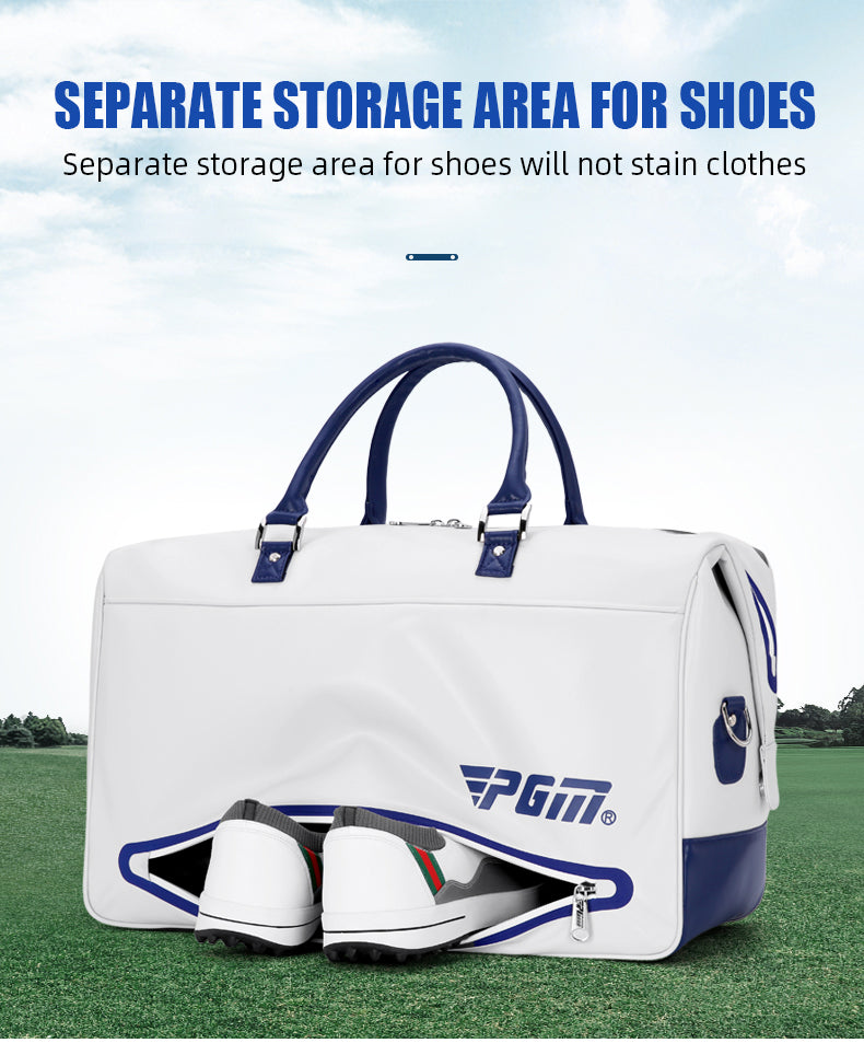 PGM YWB038 golf shoe bags white waterproof custom logo golf boston bag