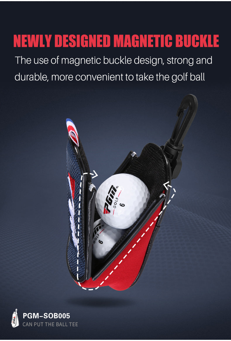 PGM SOB005 golf ball mini waist pouch bag portable customised golf ball bag
