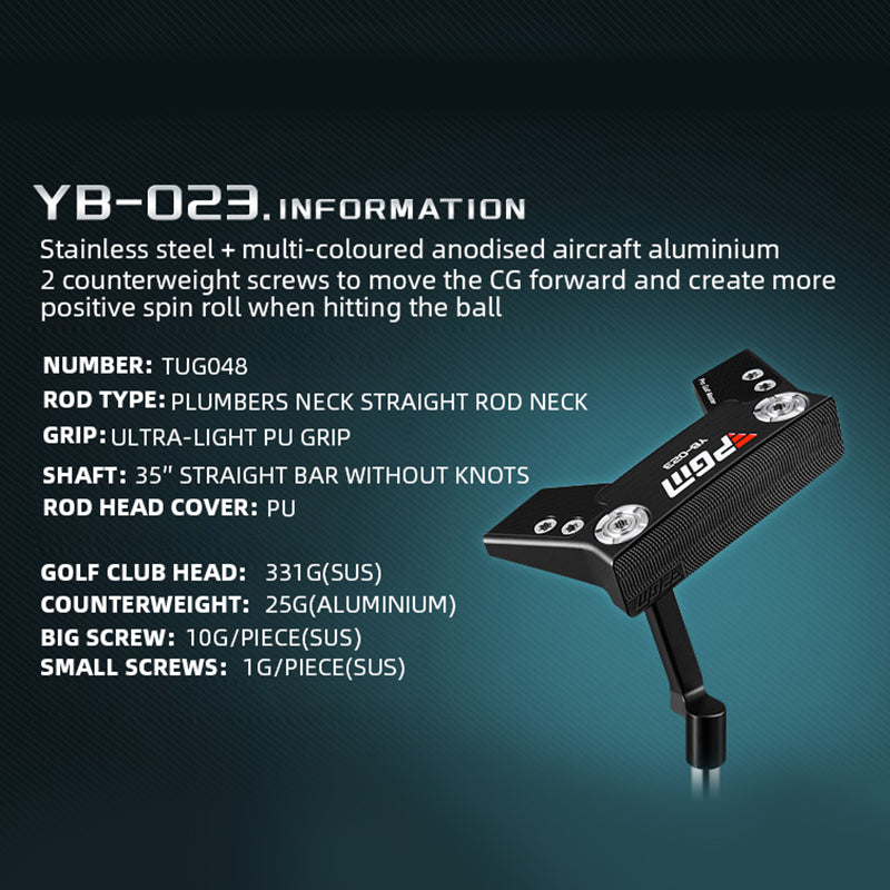 PGM TUG048 2022 golf putter oem aluminum club head black golf putter