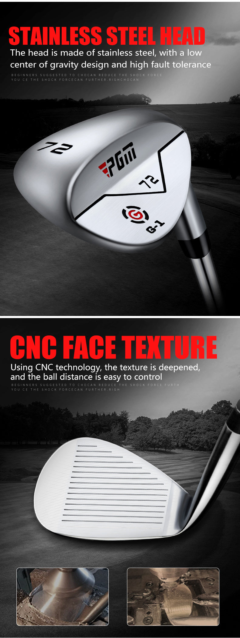 PGM SG007 stick golf lob wedges custom logo clubs de golf wedge